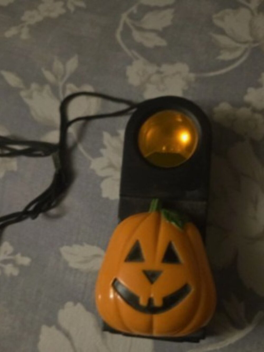 Vintage Jack O Lantern Blinking Safety Light KMart New In Damaged Box Fun World